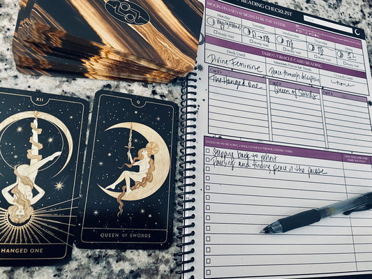Weekly Tarot Reading and Checklist Planner